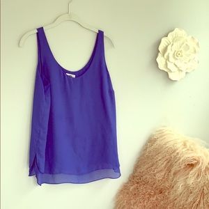 Old Navy periwinkle blue 2 layer shell tank